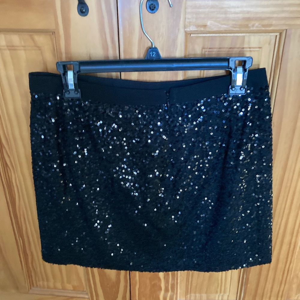 J crew sequin mini skirt